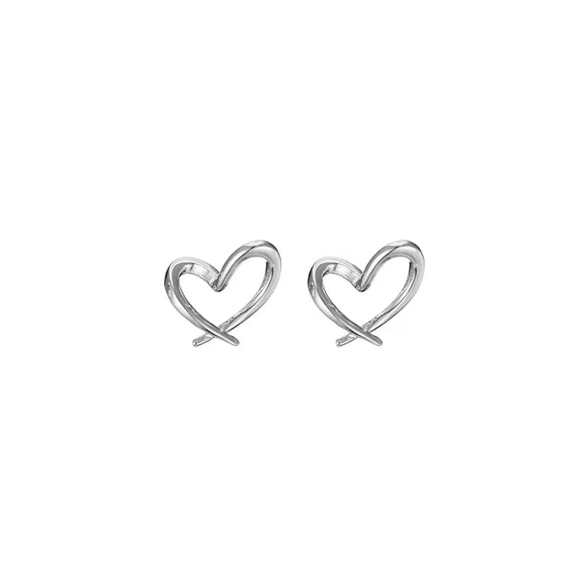 Silver Heart Shape Earring