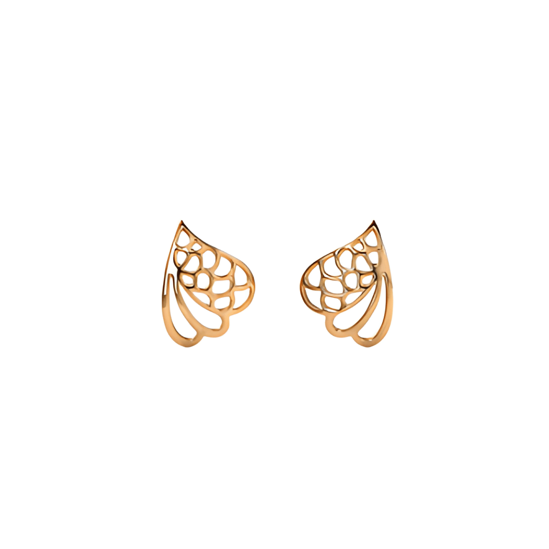 Silver Butterfly wings Stud Earring