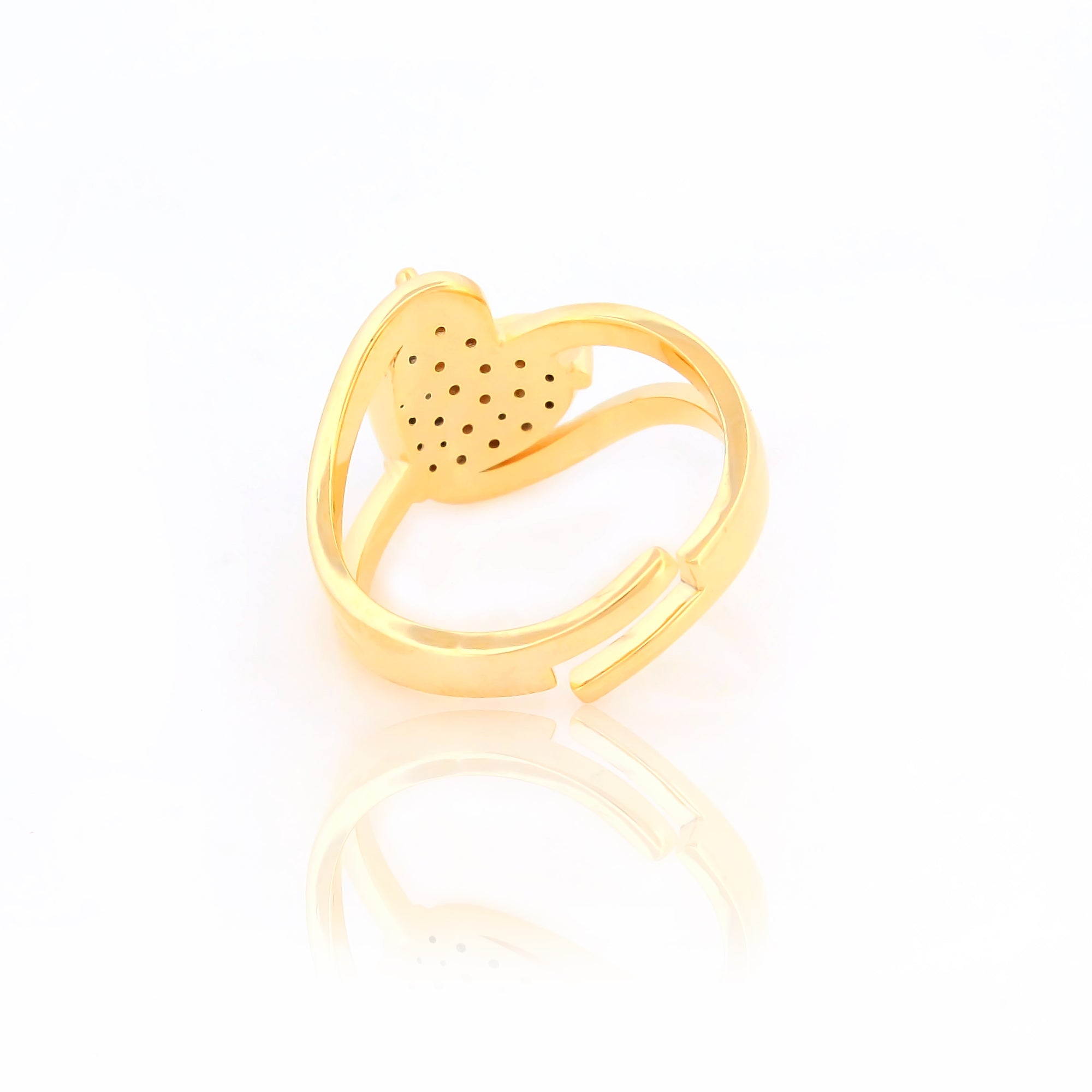 Heart Shape Elegant Silver Ring