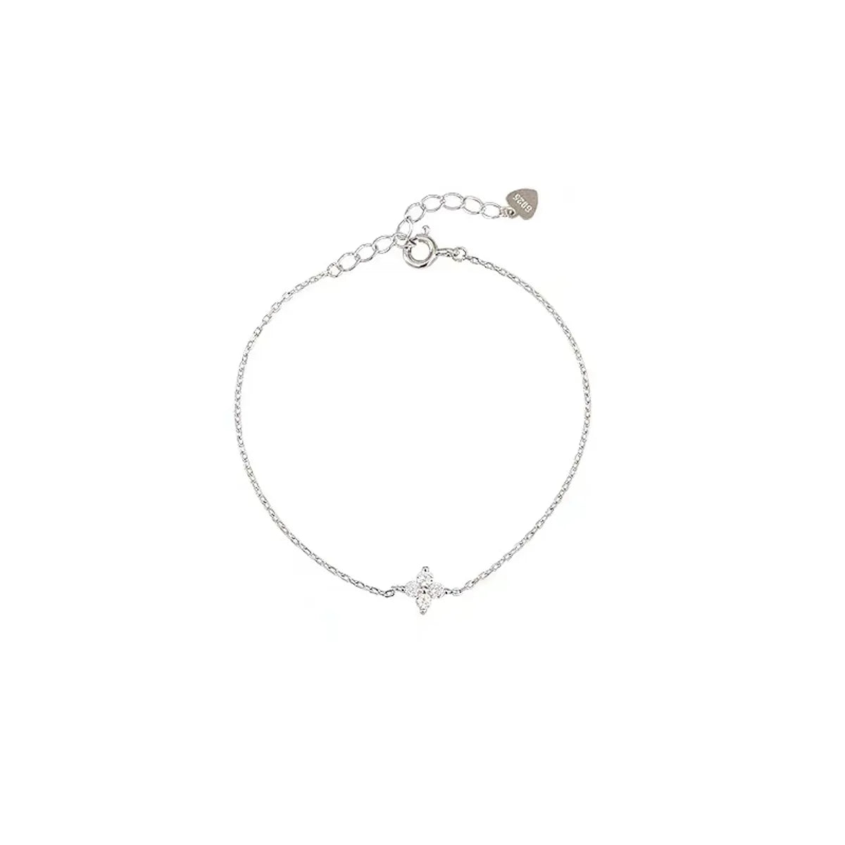 Leaf silver chain  bracelet