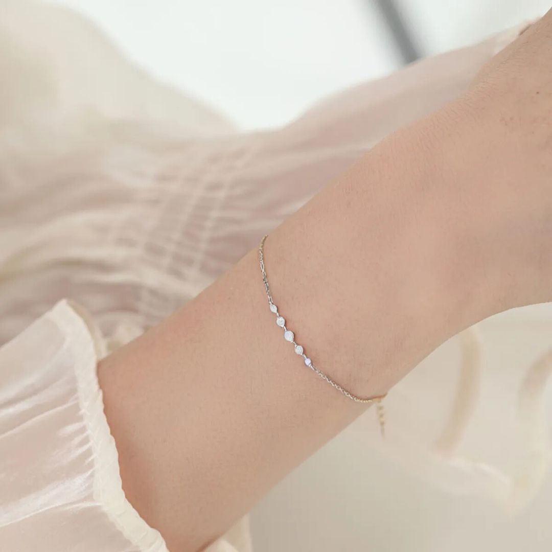 Eleganty Silver chain bracelet